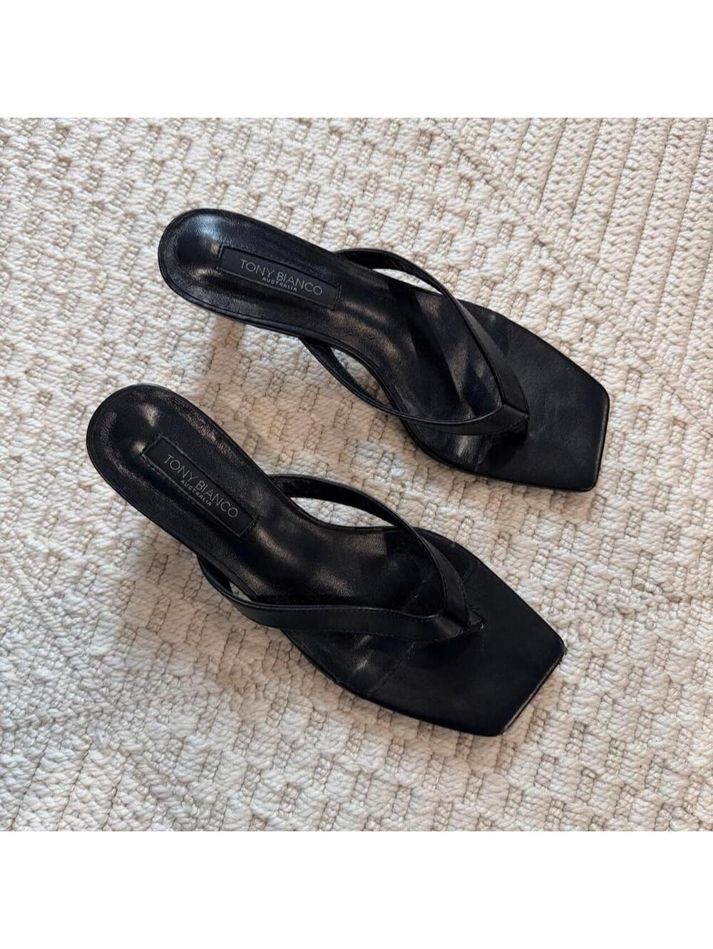Tony Bianco Topaz Black Como Heel - Picture 3 of 9